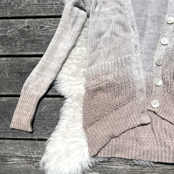 Victoria’s Secret Ombré Knitted Cardigan Grandpa Sweater - Picture 2 of 10